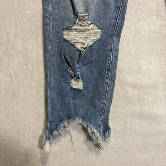 FRAME Jeans Size 27 Le Nouveau Straight Stiletto Hem Jeans Denim Distressed - Picture 6 of 16